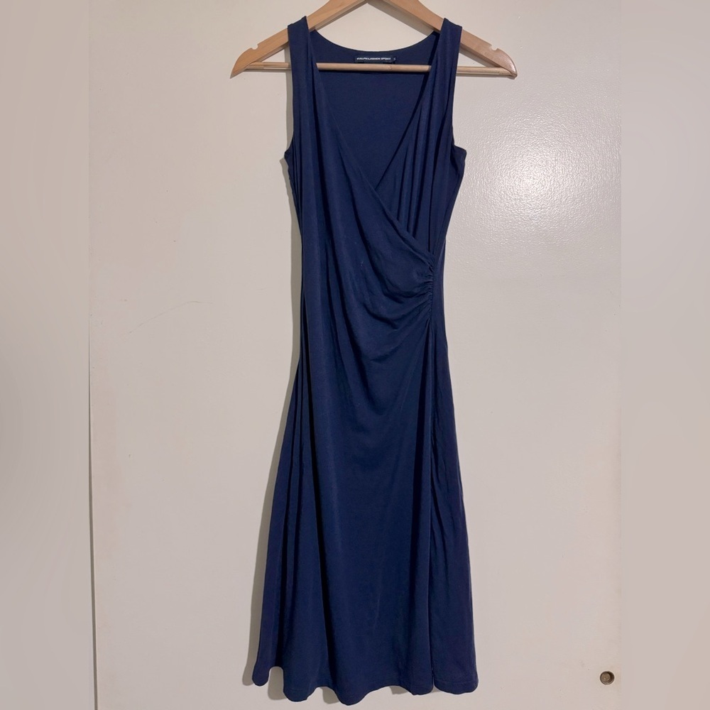 Ralph Lauren Sport Navy Blue Sleeveless Wrap Dress XS - Picture 1 of 5